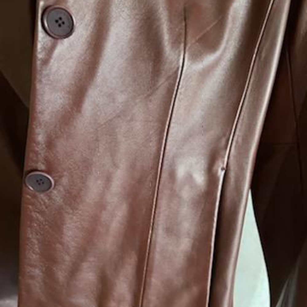 Chocolate Leather Jacket - Picture 4 of 4